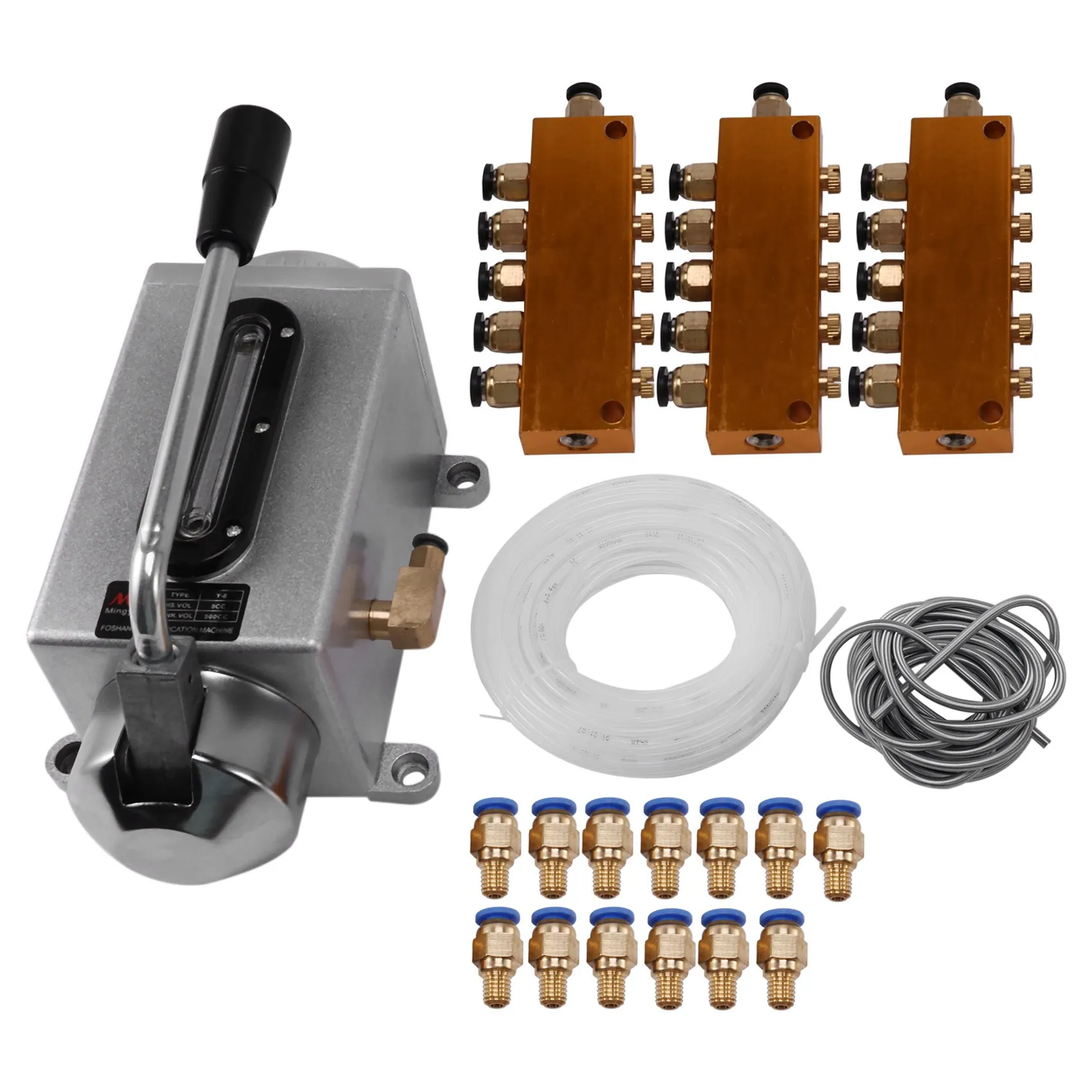 One Set Lubricating Oil Pump Hand-Actuated Cnc Router Electromagnetic Lubrication Pump Lubricator Stainless Steel Body
One Set Lubricating Oil Pump Hand-Actuated Cnc Router Electromagnetic Lubrication Pump Lubricator Stainless Steel Body