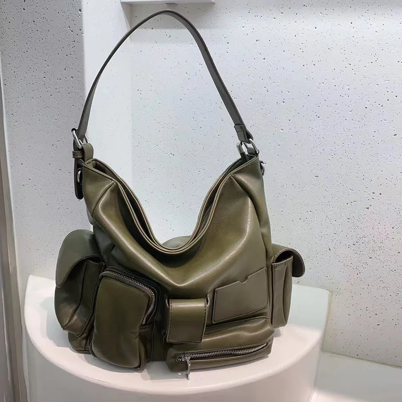 Biker Soft PU Women Shoulder Bag Luxury Tote Handbags High Quality Designer Bag Large Crossbody Bags for Women 2023 Boho
Biker Soft PU Women Shoulder Bag Luxury Tote Handbags High Quality Designer Bag Large Crossbody Bags for Women 2023 Boho