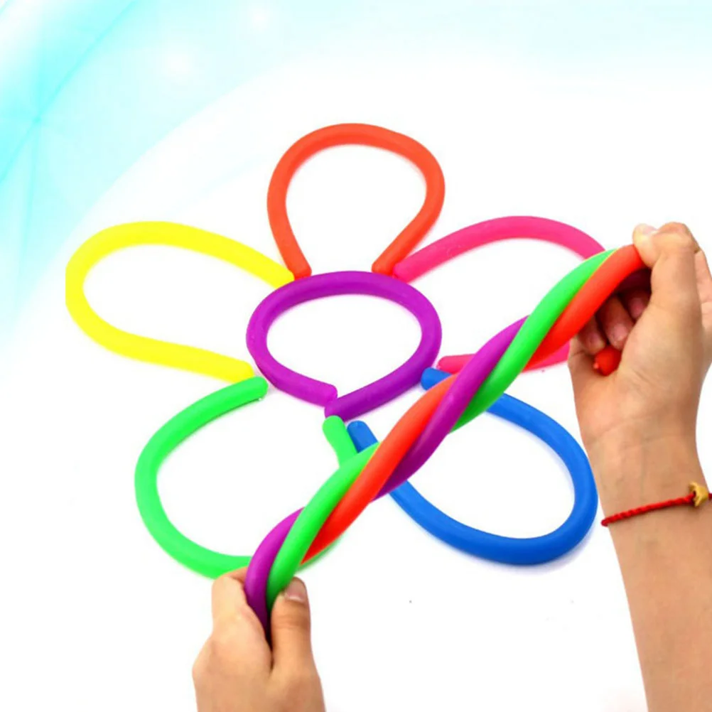 10Pcs Sensory Toys Noodles Fidget Stretch Toys Portable Interesting Stretch Toys Creative Stretch Strings Reliever for Kids ( )
10Pcs Sensory Toys Noodles Fidget Stretch Toys Portable Interesting Stretch Toys Creative Stretch Strings Reliever for Kids ( )