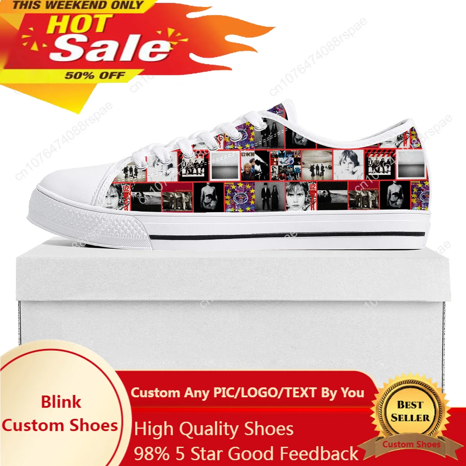 U2 Rock Band Fashion punk Low Top High Quality Sneakers Mens Womens Teenager Canvas Sneaker Casual Couple Shoes Custom Shoe
U2 Rock Band Fashion punk Low Top High Quality Sneakers Mens Womens Teenager Canvas Sneaker Casual Couple Shoes Custom Shoe