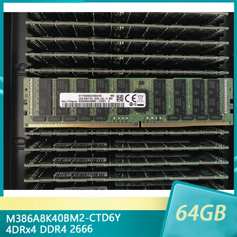 M386A8K40BM2-CTD6Y For Samsung RAM 64G 64GB 4DRx4 DDR4 2666 PC4-2666V ECC LRDIMM Server Memory
M386A8K40BM2-CTD6Y For Samsung RAM 64G 64GB 4DRx4 DDR4 2666 PC4-2666V ECC LRDIMM Server Memory