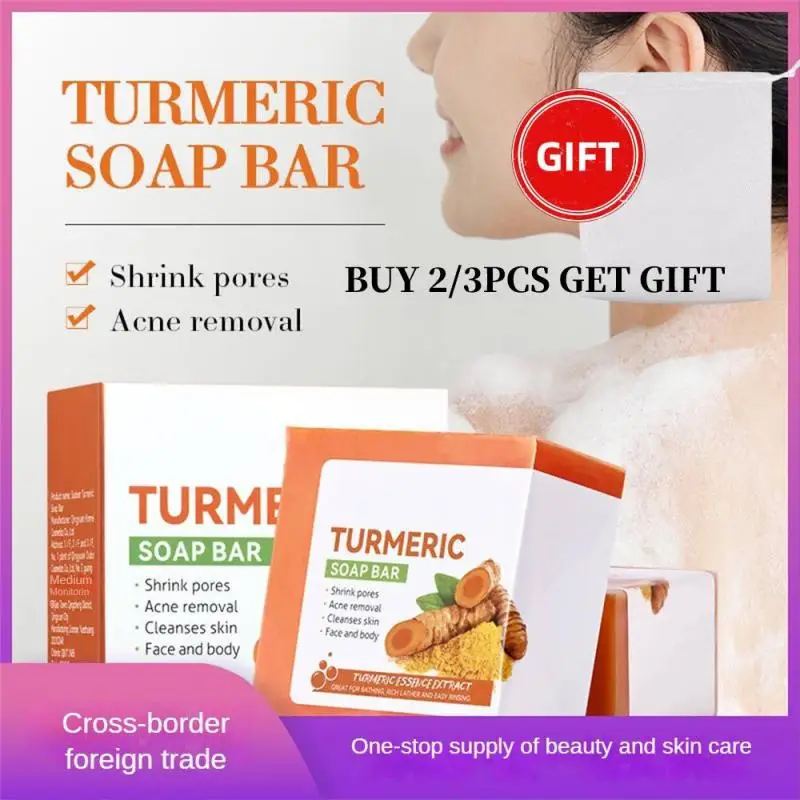 100g Turmeric Essential Oil Handmade Soap Face Wash Removal Acne Treatment Oil Control Moisturizing Whitening Soap Face Care
100g Turmeric Essential Oil Handmade Soap Face Wash Removal Acne Treatment Oil Control Moisturizing Whitening Soap Face Care