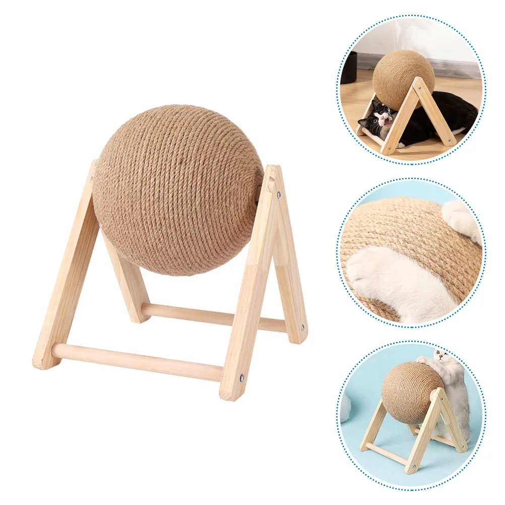 Cat Scratcher Toy Cat Scratching Ball Toy Natural Sisal Rope Cat Scratching Ball Scratcher with Ball Cat Exercise Wheel For Cats 
Cat Scratcher Toy Cat Scratching Ball Toy Natural Sisal Rope Cat Scratching Ball Scratcher with Ball Cat Exercise Wheel For Cats