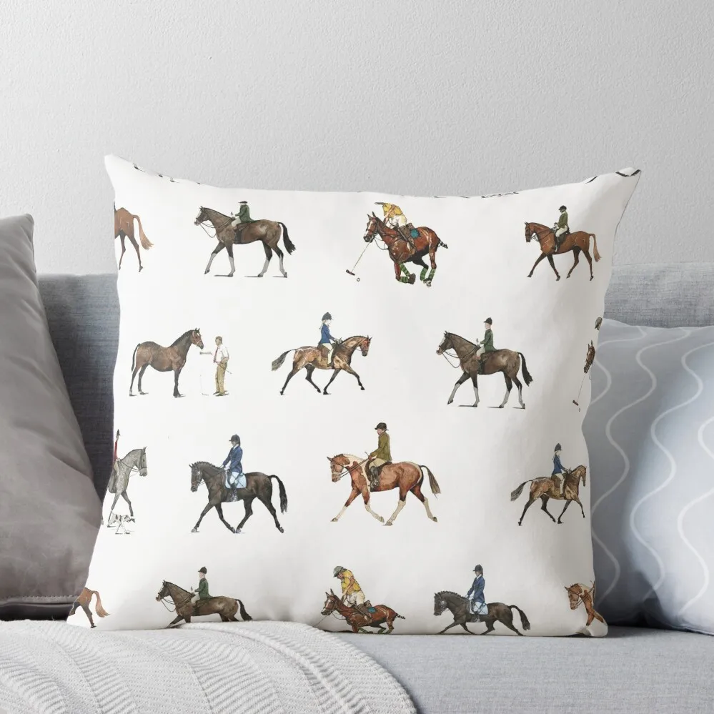 

Horses Throw Pillow Decorative Cushions Christmas Pillow Covers pillows decor home Marble Cushion Cover