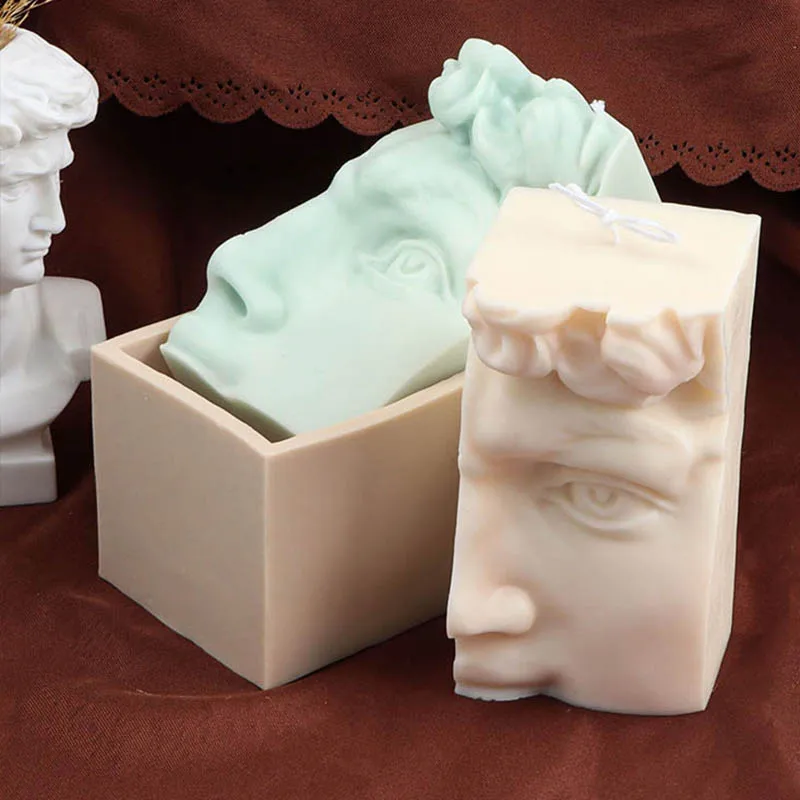 Nordic David Face Candle Silicone Mold DIY Half Face Craft Abstract Scented Candle Gypsum Soap Resin Making Mould Tabletop Decor
Nordic David Face Candle Silicone Mold DIY Half Face Craft Abstract Scented Candle Gypsum Soap Resin Making Mould Tabletop Decor
