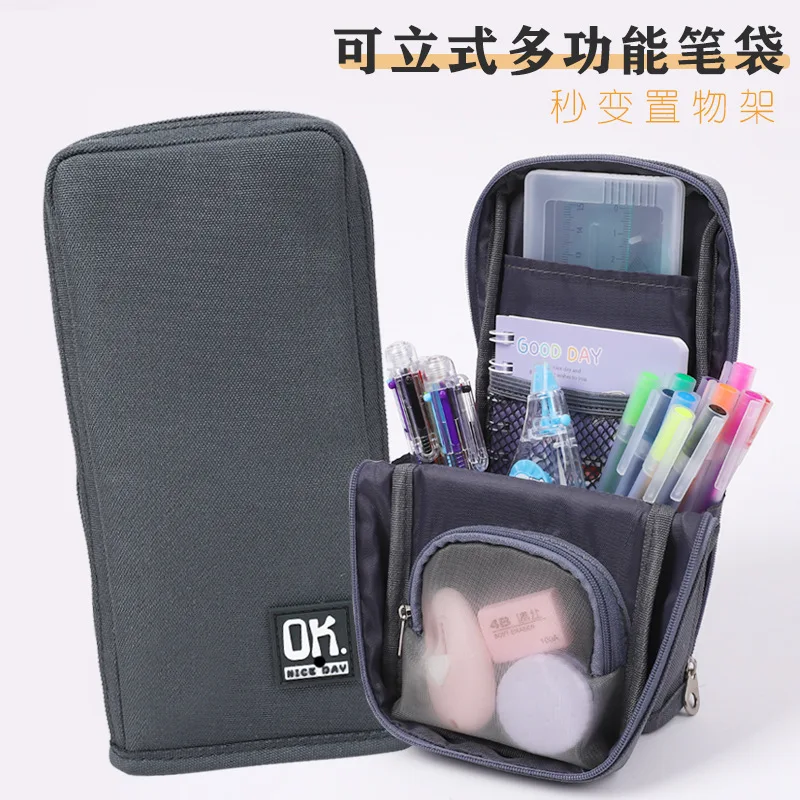 Japanese Minimalist Pencil Box Female High -value Canvas Station Vertical Pencil Bag Elementary School Student Pen Bag
Japanese Minimalist Pencil Box Female High -value Canvas Station Vertical Pencil Bag Elementary School Student Pen Bag