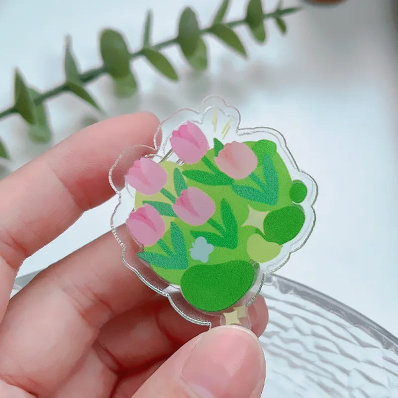 Cute flower Acrylic Paper Clip Stationery Transparent Double-sided File Folder File Sealing Clip Hand Account Clip Paper Holder
Cute flower Acrylic Paper Clip Stationery Transparent Double-sided File Folder File Sealing Clip Hand Account Clip Paper Holder