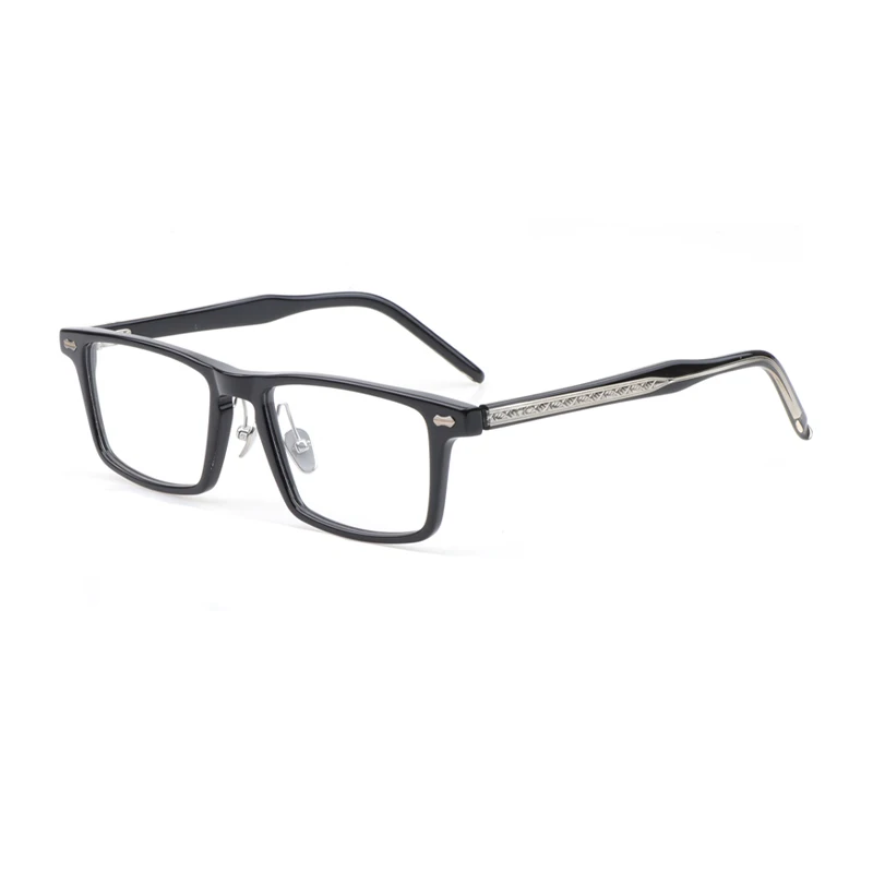 Basames Mens Small Rectange Glasses Black Acetate Handmade High Quality Myopia Transparent Eyeglasses Frames for Women TH9135
Basames Mens Small Rectange Glasses Black Acetate Handmade High Quality Myopia Transparent Eyeglasses Frames for Women TH9135