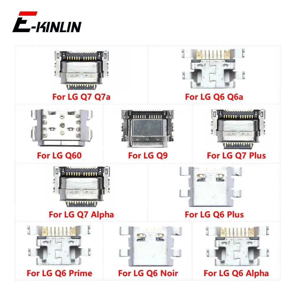 

Type-C Micro USB Jack Connector Socket Charging Port Plug Dock For LG Q6 Noir Prime Q7 Plus Alpha Q6a Q7a Q9 Q60