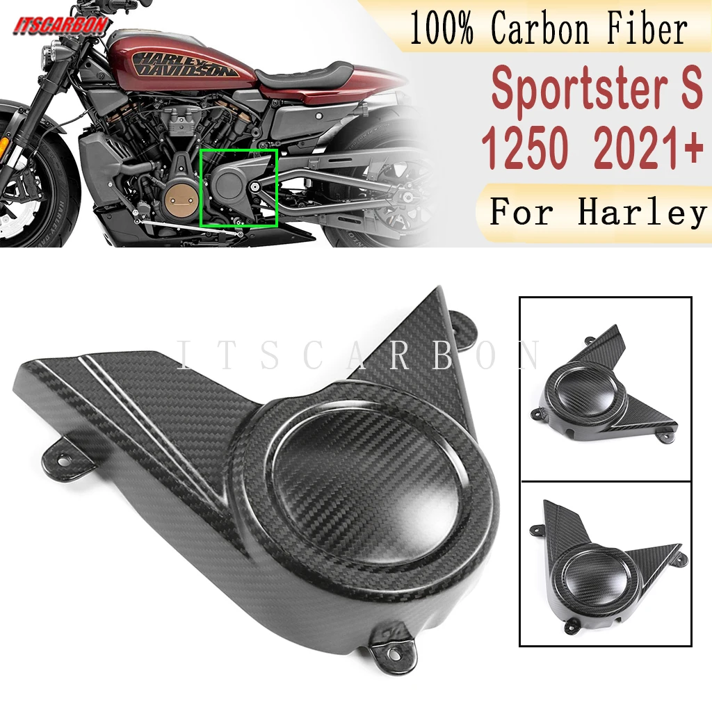 For Harley Sportster S RH 1250 1250S 2021 2022 2023 Engine Sprocket Side Cover Fairing Kits Motorcycle 100% Real Carbon FIber
For Harley Sportster S RH 1250 1250S 2021 2022 2023 Engine Sprocket Side Cover Fairing Kits Motorcycle 100% Real Carbon FIber