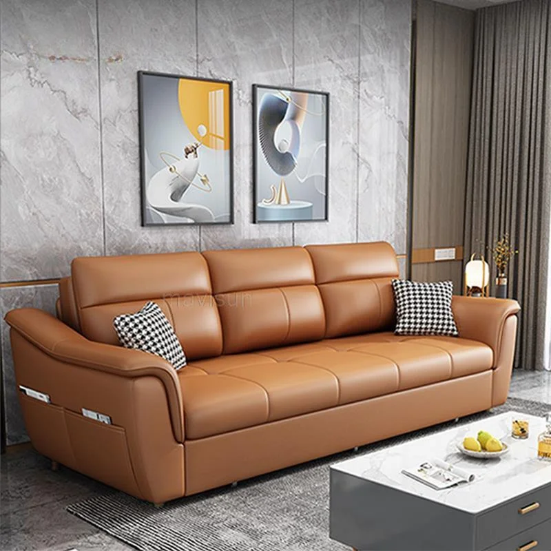Italian Multifunctional Living Room Straight Row Leather Sofa Bed Dual Purpose Small House Top Layer Cowhide Storage Modern
Italian Multifunctional Living Room Straight Row Leather Sofa Bed Dual Purpose Small House Top Layer Cowhide Storage Modern