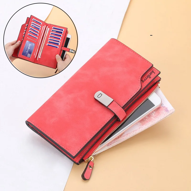 Women Long Wallets Buckle Top Quality Card Holder Classic Female Purse Zipper PU Leather Wallet Clutch Purse Money Bag For Girl
Women Long Wallets Buckle Top Quality Card Holder Classic Female Purse Zipper PU Leather Wallet Clutch Purse Money Bag For Girl
