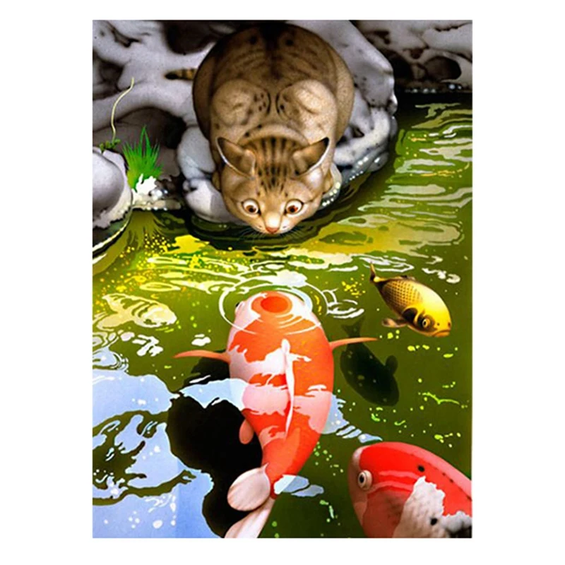 Quality Diamond Painting Kit DIY Diamond Embroidery Rhinestone Home Decoration Cute Fish And Cat
Quality Diamond Painting Kit DIY Diamond Embroidery Rhinestone Home Decoration Cute Fish And Cat
