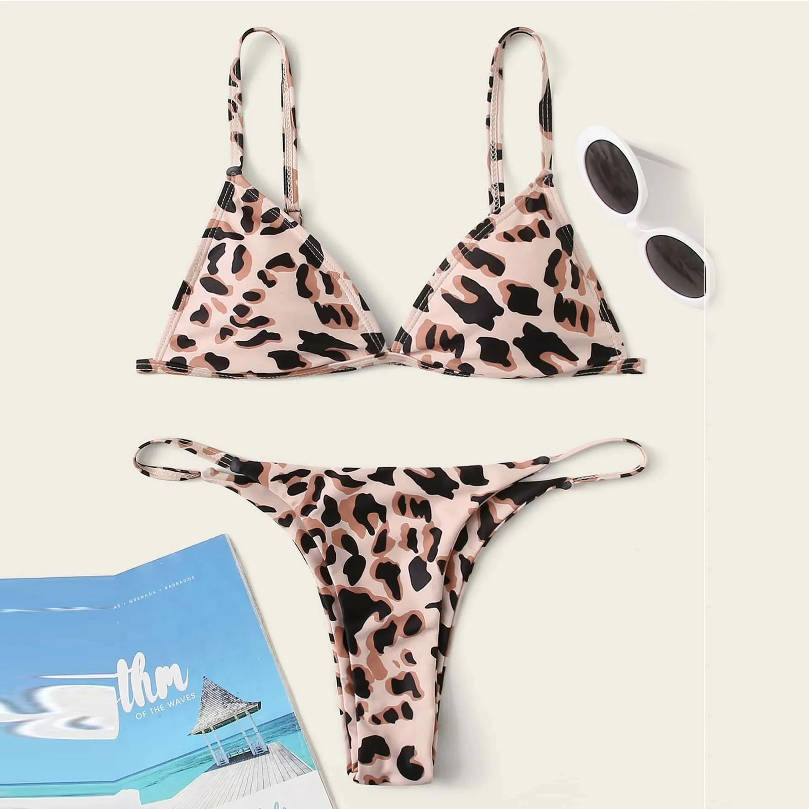 Cute Women Swimsuit Pink Leopard Print Micro Bikini Women Bandage Swimwear Female Brazilian Biquinis Ladies Bather Swimwear 
Cute Women Swimsuit Pink Leopard Print Micro Bikini Women Bandage Swimwear Female Brazilian Biquinis Ladies Bather Swimwear