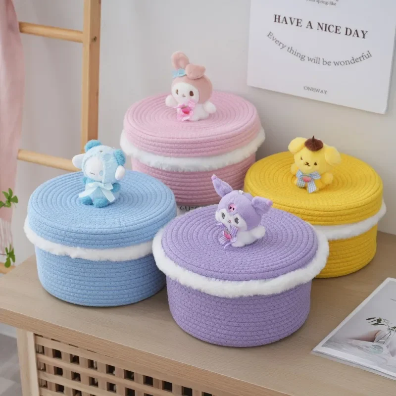 Kuromi Sanrio Cinnamoroll Anime My Melody Kawaii Storage Box Cute Cartoon Large Size Hand Woven Dust Proof Sundries Sorting Box
Kuromi Sanrio Cinnamoroll Anime My Melody Kawaii Storage Box Cute Cartoon Large Size Hand Woven Dust Proof Sundries Sorting Box