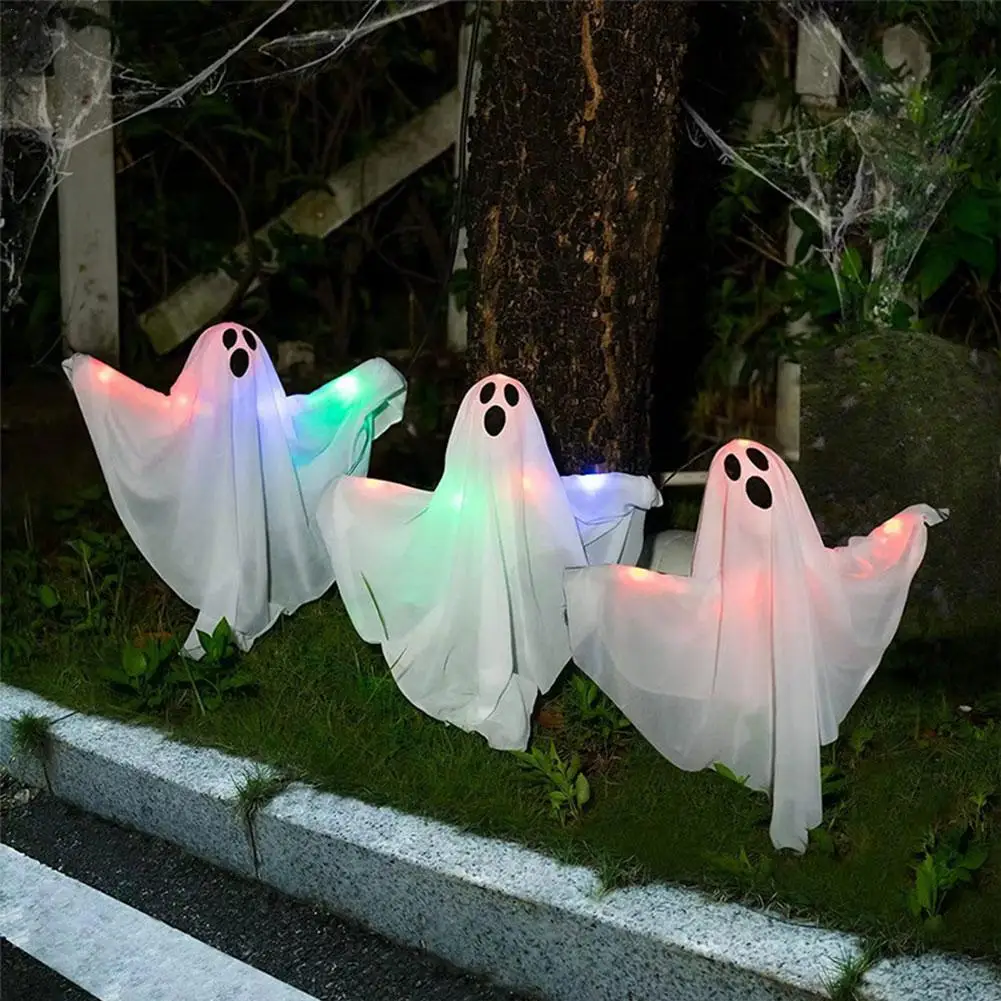 3Pcs Light-Up Halloween Ghost Outdoor With Yard Stakes LED Ground Plug Creepy Skull Haunted House Decorations Props
3Pcs Light-Up Halloween Ghost Outdoor With Yard Stakes LED Ground Plug Creepy Skull Haunted House Decorations Props