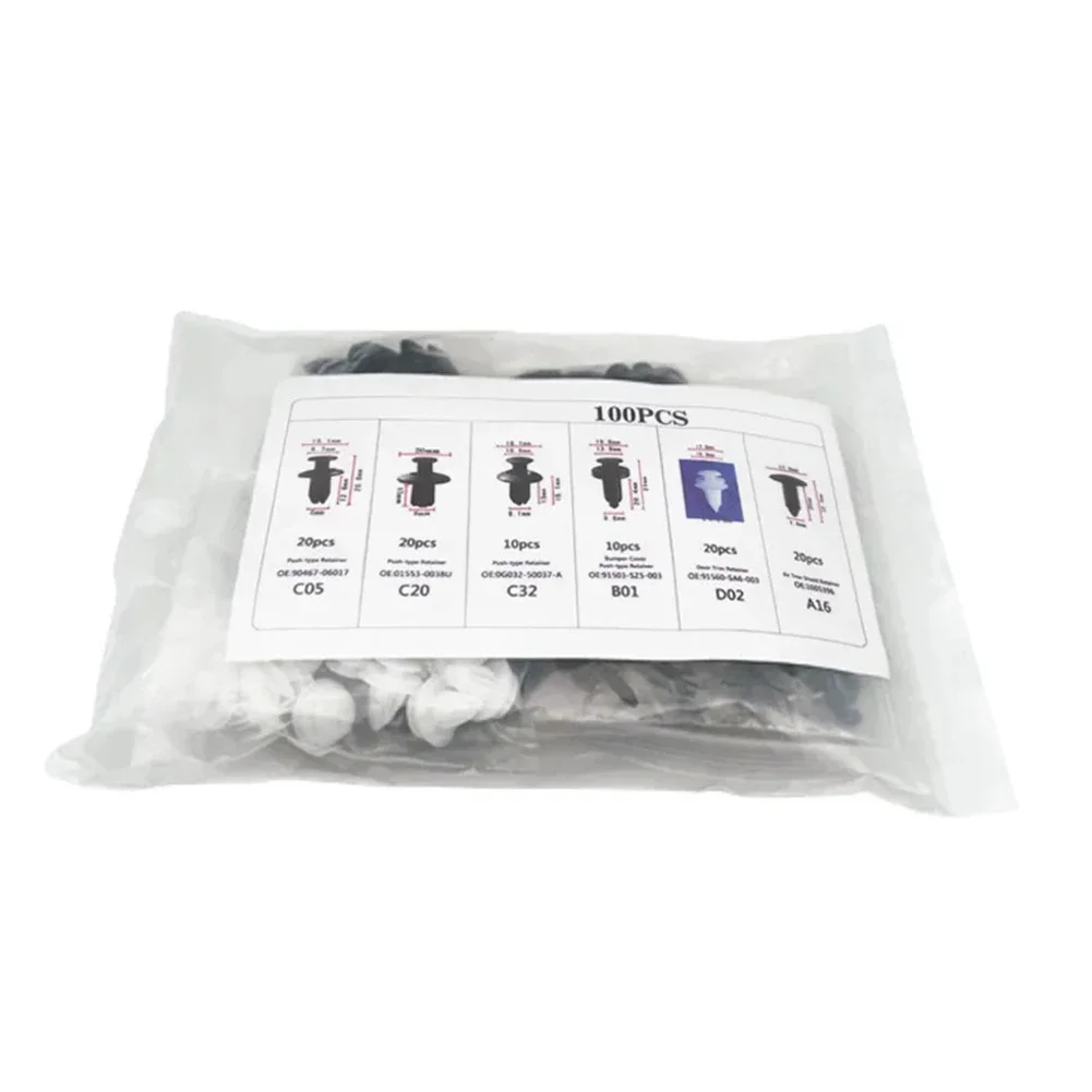 100PCS Car Fastener Clips Mixed Car Fasteners Door Trim Panel Auto Bumper Rivet C05 C20 C32 B01 D02 A16 Rivet Fasteners
100PCS Car Fastener Clips Mixed Car Fasteners Door Trim Panel Auto Bumper Rivet C05 C20 C32 B01 D02 A16 Rivet Fasteners