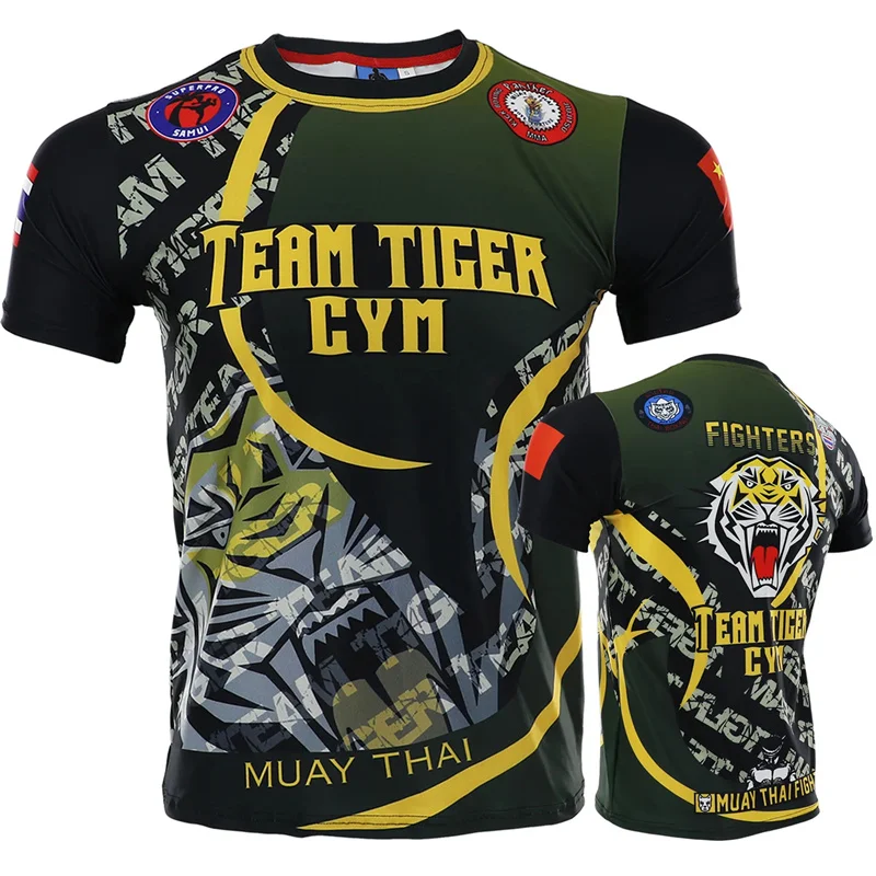 Personalized Boxing Style Men T-shirt Fashion Muay Thai Harajuku Street Short sleeve Summer Sports Fitness Breathable O-neck Top
Personalized Boxing Style Men T-shirt Fashion Muay Thai Harajuku Street Short sleeve Summer Sports Fitness Breathable O-neck Top