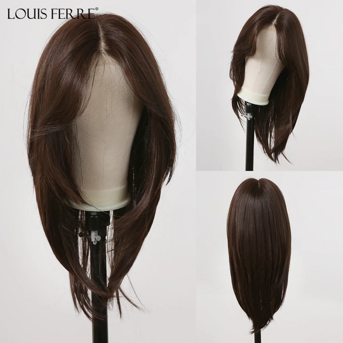 Длинный коричневый многослойный синтетический парик LOUIS FERRE 13x 1 со шнуровкой спереди, темно-коричневый цвет, искусственные волосы ежедневного использования
Длинный коричневый многослойный синтетический парик LOUIS FERRE 13x 1 со шнуровкой спереди, темно-коричневый цвет, искусственные волосы ежедневного использования
