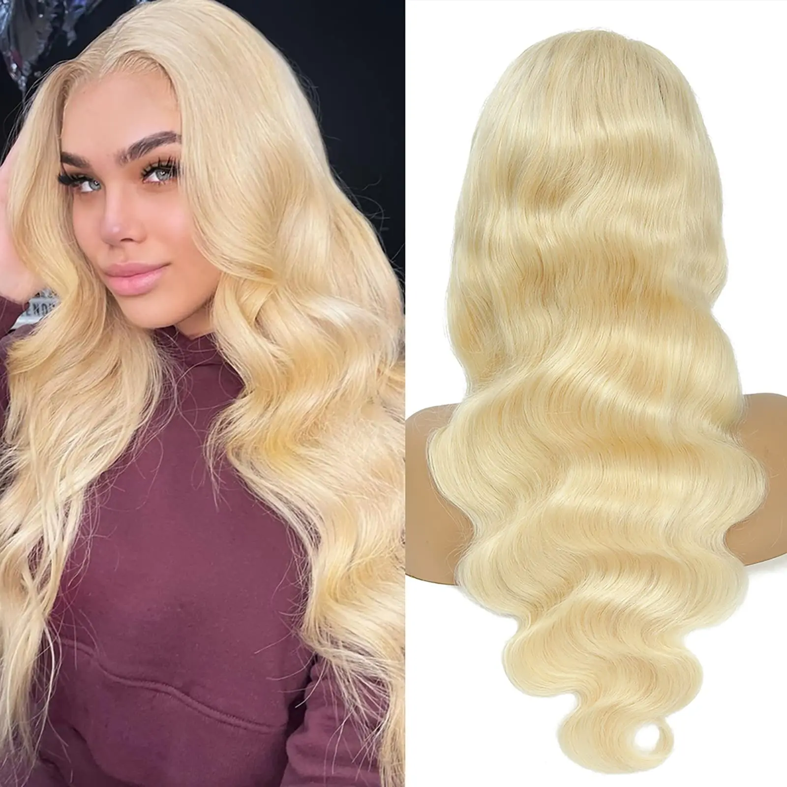 13x6 HD Lace Frontal Wigs Human Hair 613 Body Wave Wigs 280% Density 13x4 Brazilian Remy For Black Women Preplucked Baby Hair
13x6 HD Lace Frontal Wigs Human Hair 613 Body Wave Wigs 280% Density 13x4 Brazilian Remy For Black Women Preplucked Baby Hair