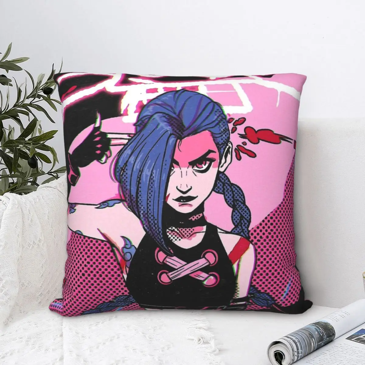 Jinx с логотипом обезьяны чехол для подушки из полиэстера Arcane League of Legends для Декор для дома или для автомобиля Kawaii
Jinx с логотипом обезьяны чехол для подушки из полиэстера Arcane League of Legends для Декор для дома или для автомобиля Kawaii