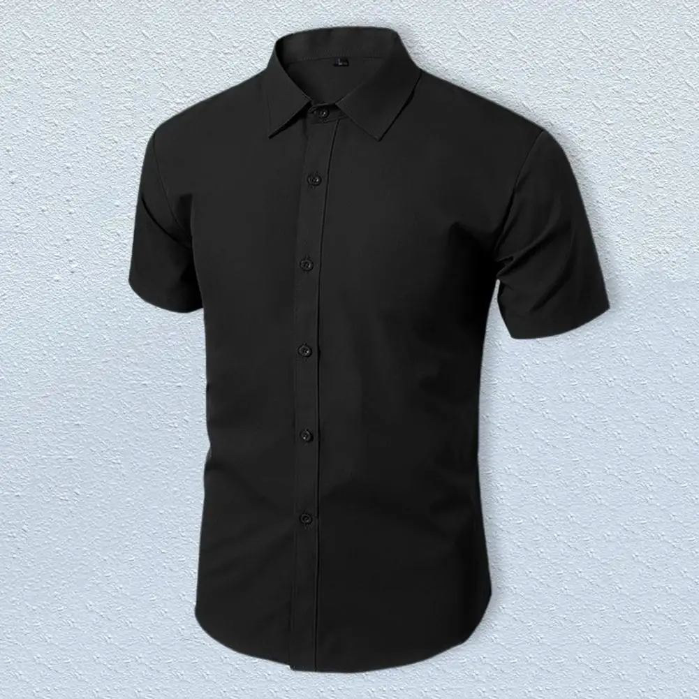 Chic Men Office Shirt Anti-wrinkle Men Shirt Slim Fit Lapel Casual Formal Men Tops Daily Wear
Chic Men Office Shirt Anti-wrinkle Men Shirt Slim Fit Lapel Casual Formal Men Tops Daily Wear