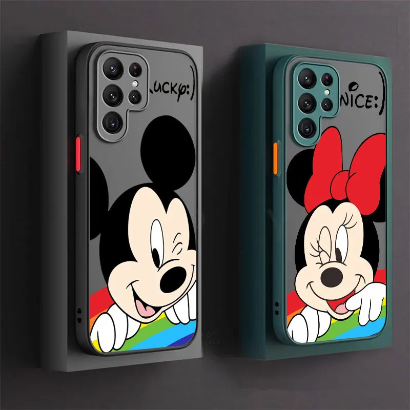Mickey Minnie Mouse Cartoon Phone Case For Samsung Galaxy S24 Case S23 Ultra S22 S21 S20 FE S10 Plus For S24 Note 20 Ultra Cover Mickey Minnie Mouse Cartoon Phone Case For Samsung Galaxy S24 Case S23 Ultra S22 S21 S20 FE S10 Plus For S24 Note 20 Ultra Cover
