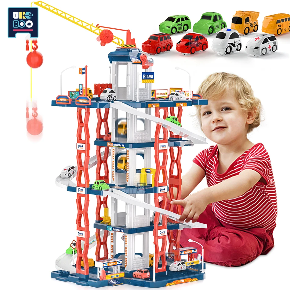 Railcar Parking Lot Rail Car Racing Track Toys Children Brain Mechanical Interactive Multilayer Garage Game Educational Toys
Railcar Parking Lot Rail Car Racing Track Toys Children Brain Mechanical Interactive Multilayer Garage Game Educational Toys