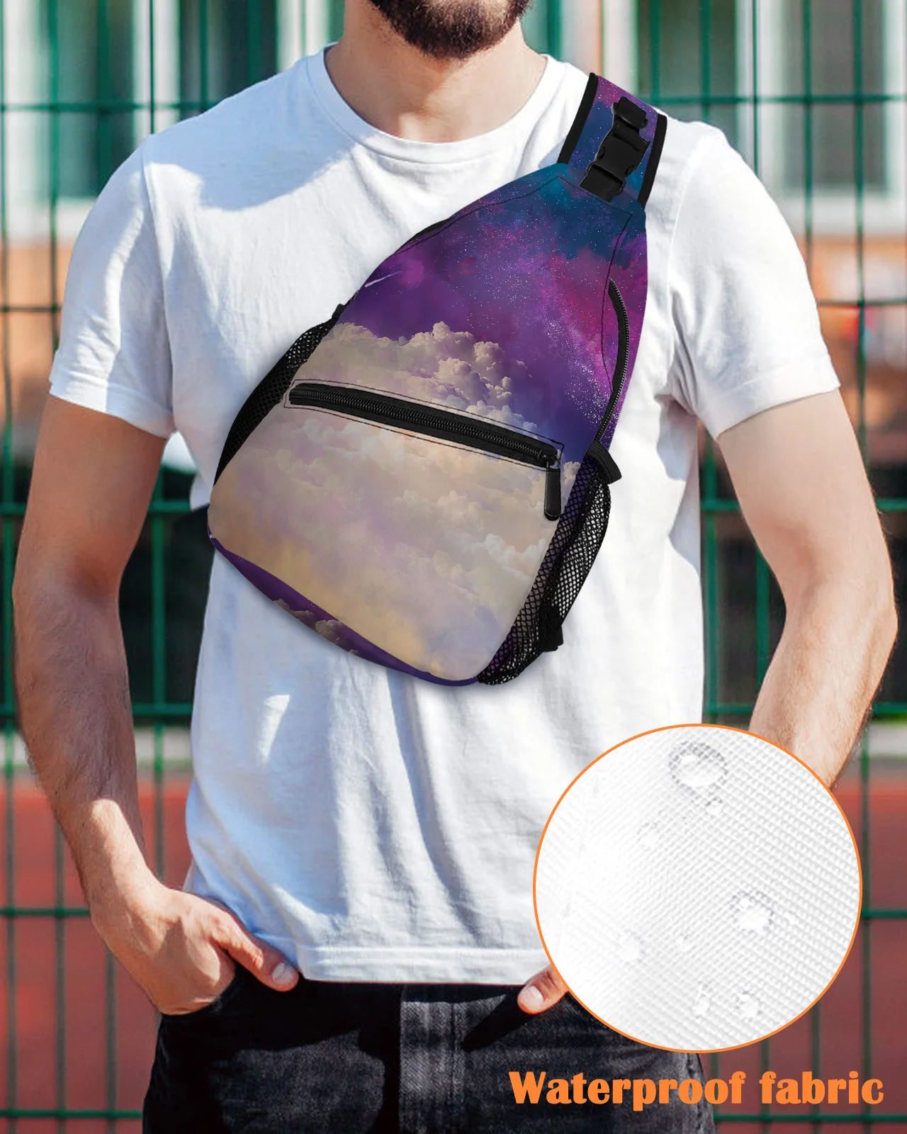 Sky Clouds Night Sky Chest Bag for Men Women Casual Crossbody Bag Outdoor Travel Climb Waterproof Sling Bag
Sky Clouds Night Sky Chest Bag for Men Women Casual Crossbody Bag Outdoor Travel Climb Waterproof Sling Bag