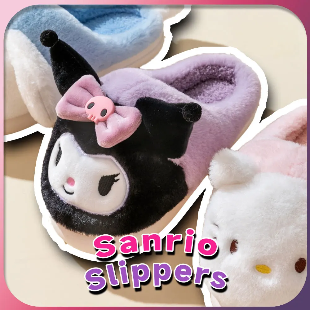 Симпатичные тапочки Hello Kitty Sanrio Kuromi My Melody Cinnamoroll Симпатичные Зимние пушистые толстые теплые плюшевые ботинки для девочек
Симпатичные тапочки Hello Kitty Sanrio Kuromi My Melody Cinnamoroll Симпатичные Зимние пушистые толстые теплые плюшевые ботинки для девочек