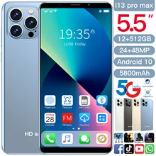 Powerful Smartphone I13 Pro Max 12GB RAM 512GB ROM 5.5 Inch HD Screen Dual Sim Unlocked Smart Phone Android 10.0 Latest 5G Phone Powerful Smartphone I13 Pro Max 12GB RAM 512GB ROM 5.5 Inch HD Screen Dual Sim Unlocked Smart Phone Android 10.0 Latest 5G Phone
