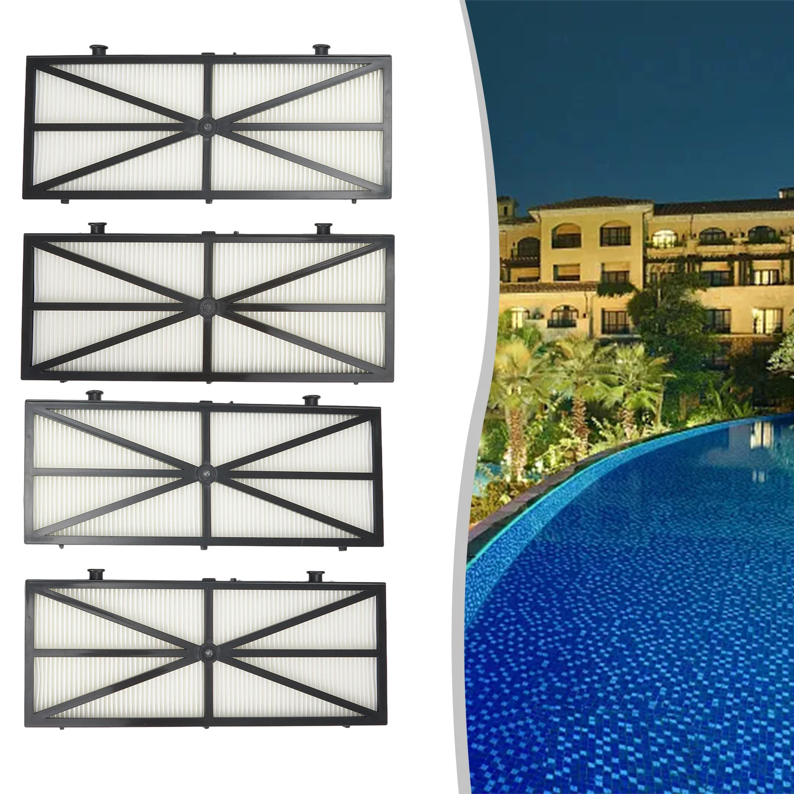 4pcs/set Ultra-Fine Filter Panels Part Number 9991425-R4 For Dolphin Replacement Part For Premier DX6 Deluxe Pool Cleaning Tools
4pcs/set Ultra-Fine Filter Panels Part Number 9991425-R4 For Dolphin Replacement Part For Premier DX6 Deluxe Pool Cleaning Tools