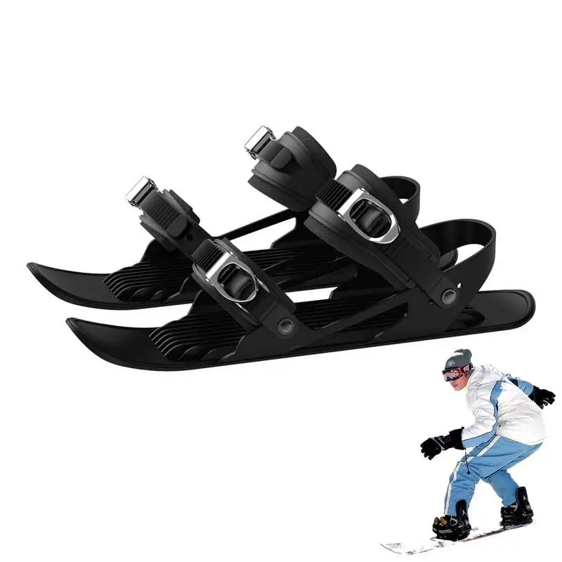 

Mini Ski Skates Snow Shoes Skis Snowboards Snow Short Ski board Snowboarding Shoes Adjustable Bindings Skiing Shoes Snow Board