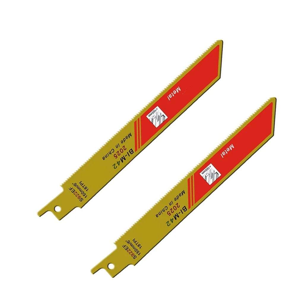 Saw Blade 2Pcs S922EF 150mm 6inch Reciprocating Saw Blades Set Flexible For Cutting Metal Air Tool Accessories Power Tools
Saw Blade 2Pcs S922EF 150mm 6inch Reciprocating Saw Blades Set Flexible For Cutting Metal Air Tool Accessories Power Tools