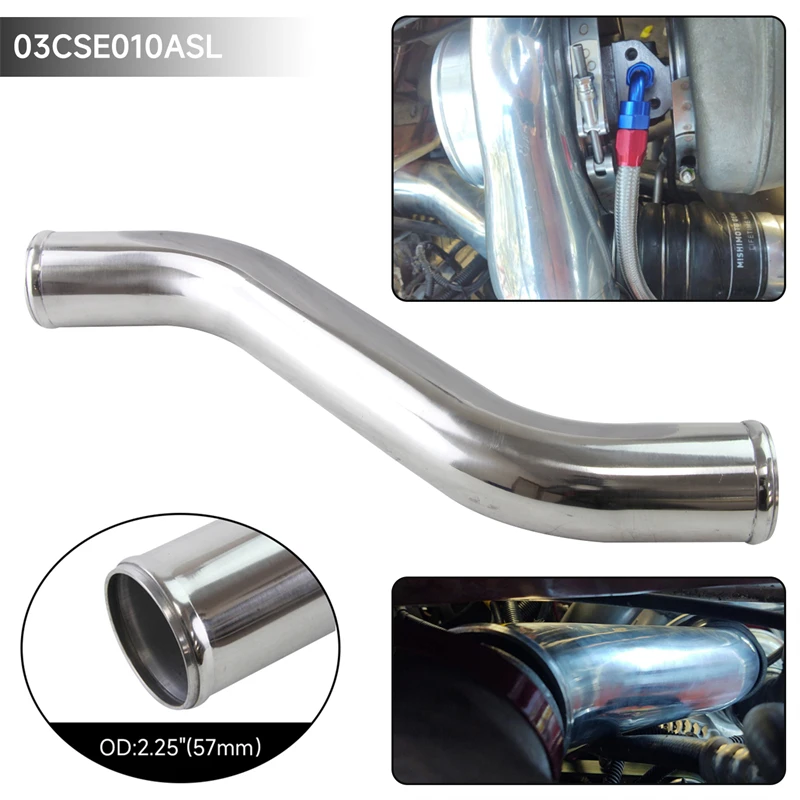 

Универсальная алюминиевая впускная труба интеркулера Z/S, 40 градусов, стандартный шланг 57-63 мм/2,25-2,5 дюйма, L = 450 мм
