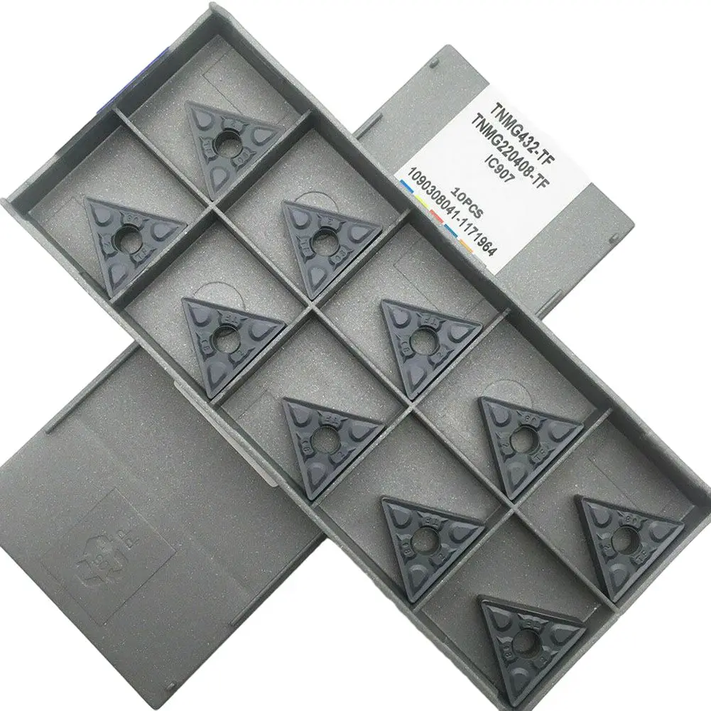 10PCS TNMG220408-TF IC907 TNMG432-TF Inserts FOR STEEL CNC Carbide For Semi-finished Turning Tool Parts
10PCS TNMG220408-TF IC907 TNMG432-TF Inserts FOR STEEL CNC Carbide For Semi-finished Turning Tool Parts