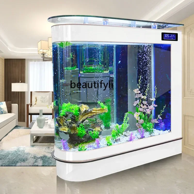 Bullet Fish Tank Aquarium Large Fish Globe Partition Ecological Glass Fish Tank Bar Counter
Bullet Fish Tank Aquarium Large Fish Globe Partition Ecological Glass Fish Tank Bar Counter