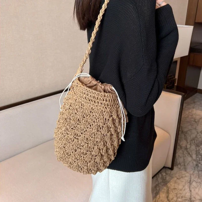 Handmade Drawstring Bucket Crossbody Bag 14 S1d2d1b3b26e64c5c93240a7ce81d9cf9E