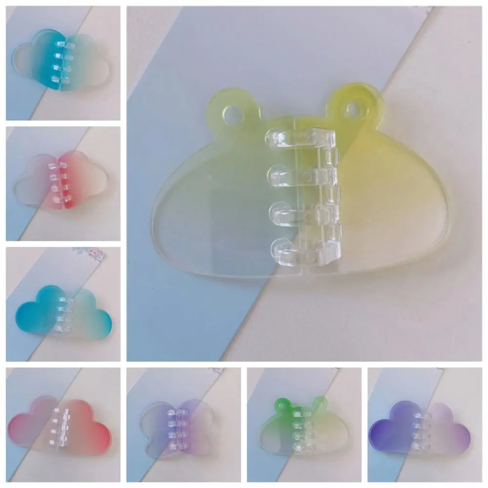 

Goo Plate DIY Keychain Making Kit Gradient Color Transparent DIY Keyring Mini Creative DIY Acrylic Pendant DIY Sticker Book