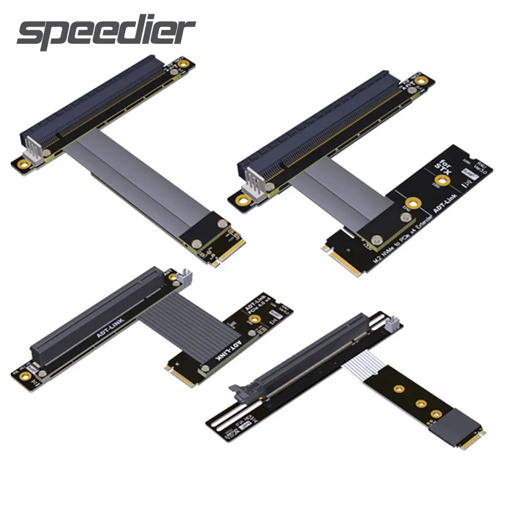 M.2 NVMe To PCIE 16x 4.0 3.0 Riser Extender PCIe X16 Turn 90 Angle GPU Nvidia/AMD Graphics Card M2(ultra SSD M-key) NVMe Adapter
M.2 NVMe To PCIE 16x 4.0 3.0 Riser Extender PCIe X16 Turn 90 Angle GPU Nvidia/AMD Graphics Card M2(ultra SSD M-key) NVMe Adapter
