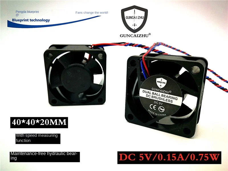 New Guncaizhu 4020 Hydro Bearing 4cm Speed Measuring 5v0.15a 40*40 * 20mm Cooling Fan 40*40*20MM
New Guncaizhu 4020 Hydro Bearing 4cm Speed Measuring 5v0.15a 40*40 * 20mm Cooling Fan 40*40*20MM