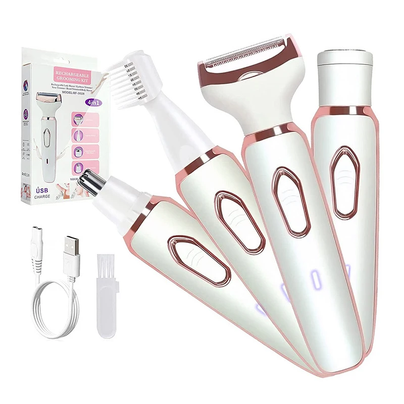 2023 new 4 IN 1 Electric Shaver for Women Rechargeable Lady Nose Eyebrow Trimmer Epilator Razor Hair Removal Bikini Pubic Trim
2023 new 4 IN 1 Electric Shaver for Women Rechargeable Lady Nose Eyebrow Trimmer Epilator Razor Hair Removal Bikini Pubic Trim