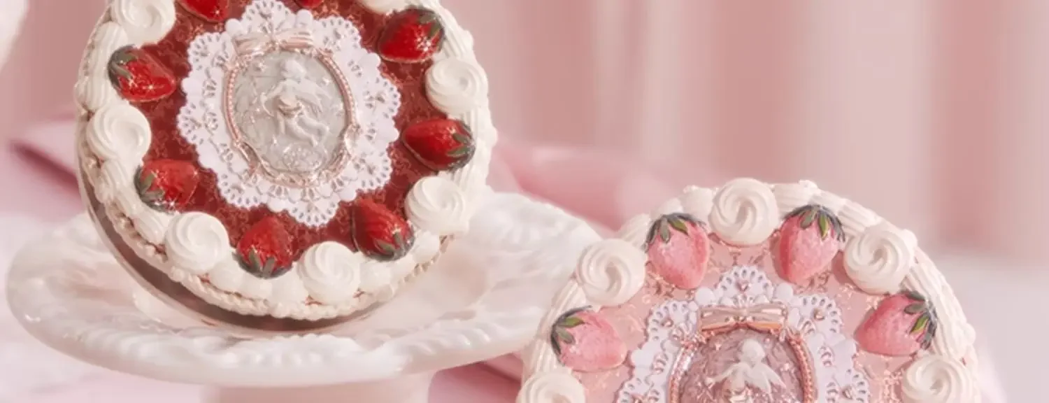 Flower Knows Strawberry Cupid Collection Pressed Powder Matte Soft Focus Oil Control Brighten Longlasting Delicate Cosmetics Flower Knows Strawberry Cupid Collection Pressed Powder Matte Soft Focus Oil Control Brighten Longlasting Delicate Cosmetics