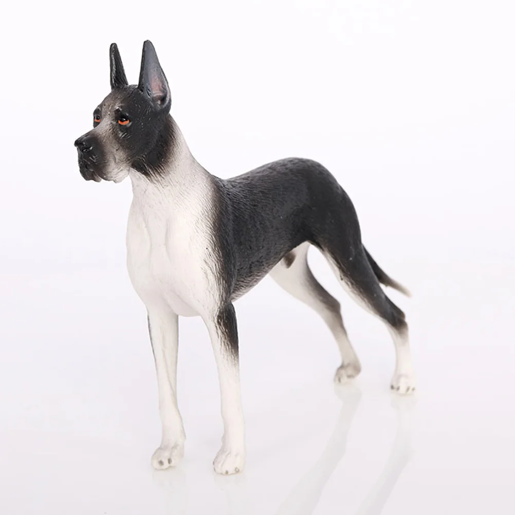 

Мини-Статуэтка для детской собаки, черная Статуэтка щенка, Реалистичная детализированная пластиковая модель собаки, яркие животные