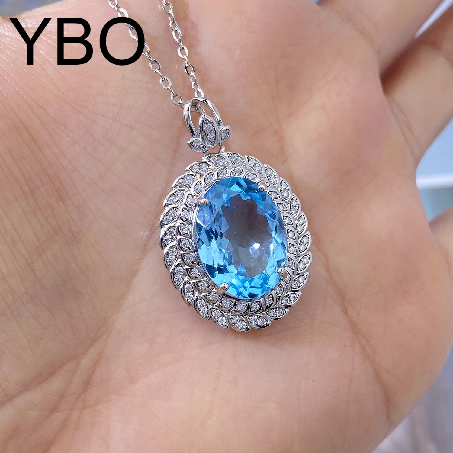 YBO Подвеска из натурального голубого драгоценного камня, овальная искусственная женская подвеска для девушек, подарок на день рождения, серебро 100% пробы, роскошное украшение
YBO Подвеска из натурального голубого драгоценного камня, овальная искусственная женская подвеска для девушек, подарок на день рождения, серебро 100% пробы, роскошное украшение