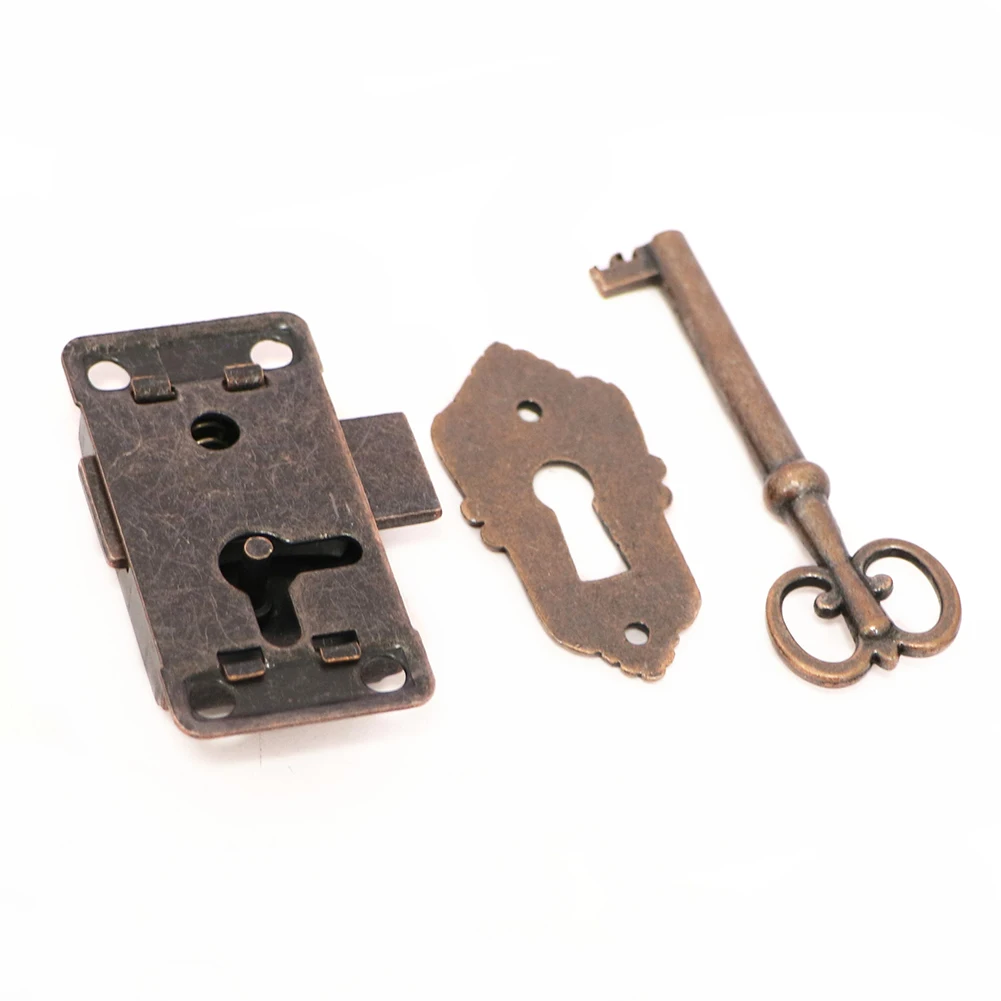 With Key Drawer Lock Parts Red Bronze 2 Sets Accessories Antique Small Box Cabinet Classical Furniture Jewelry
With Key Drawer Lock Parts Red Bronze 2 Sets Accessories Antique Small Box Cabinet Classical Furniture Jewelry