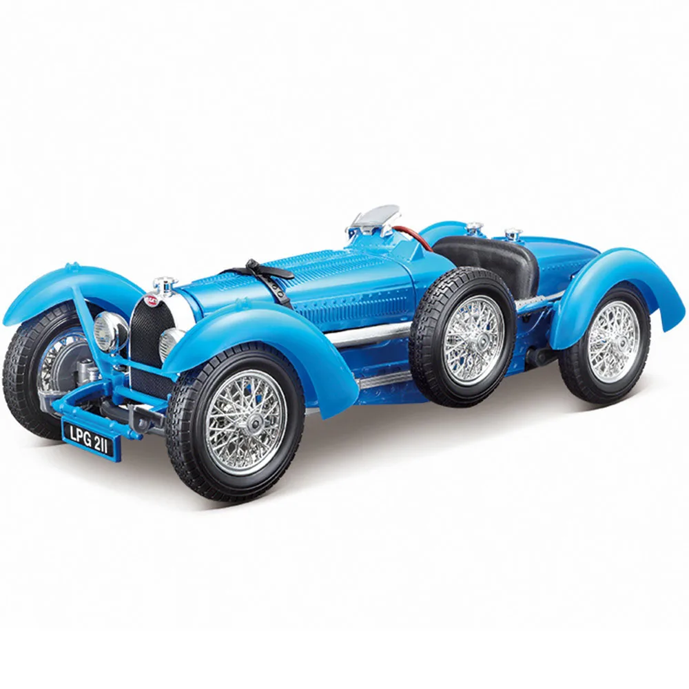 

Bburago 1:18 Scale Bugatti Type 59 1934 Metal Static Car Model 1/18 Alloy Chiron Divo Diecast Miniature Vehicle Toys Model Gift