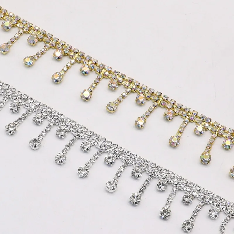 1Yard Diamond A Rhinestone Pendant Tassel Bead Claw Chain Trim Ribbon Lace For Sewing Wedding Dress Bag Cap Shoes Craft Diy
1Yard Diamond A Rhinestone Pendant Tassel Bead Claw Chain Trim Ribbon Lace For Sewing Wedding Dress Bag Cap Shoes Craft Diy