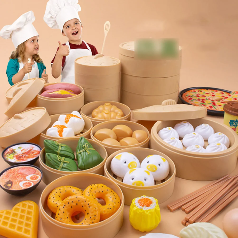 58 Pcs Kitchen Toys Interactive Mini Food Set Kid Gift Pretend Play Children's Plastic Toddler Kids Plates
58 Pcs Kitchen Toys Interactive Mini Food Set Kid Gift Pretend Play Children's Plastic Toddler Kids Plates