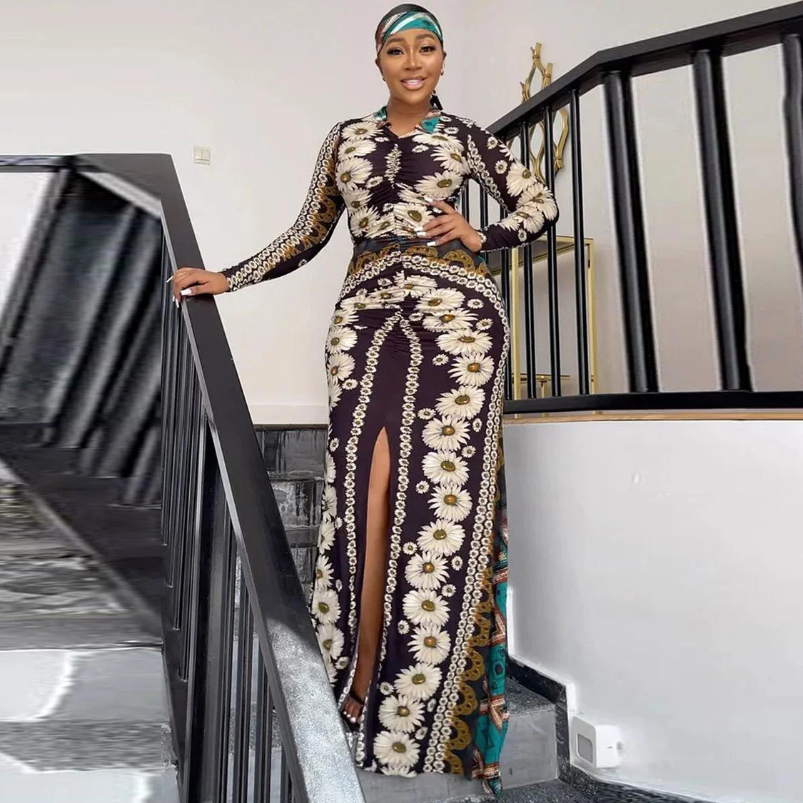 Cutubly женские летние платья с длинным рукавом 2023 повседневное печатное облегающее Платье макси с шарфом модная женская одежда
Cutubly женские летние платья с длинным рукавом 2023 повседневное печатное облегающее Платье макси с шарфом модная женская одежда